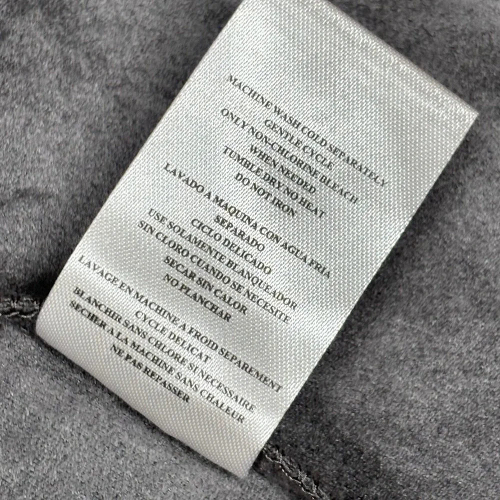 KUT from the Kloth Tayanita Faux Suede Drape Front Jacket Gray Medium Moto NWOT - Picture 6 of 8